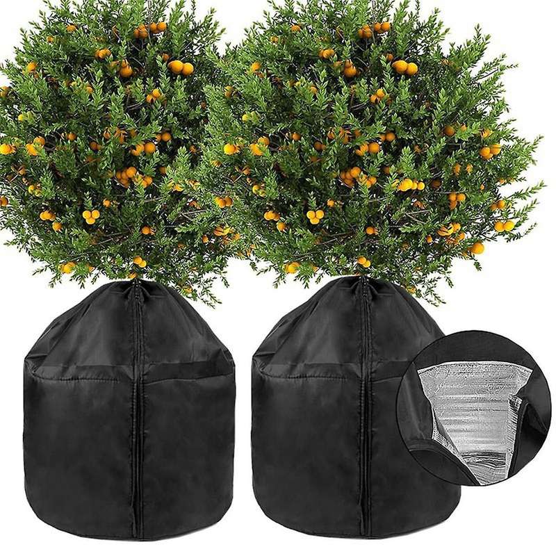 20x18 Inch Winter Outdoor Antifreeze Plant Protection Cover with Drawstring Flowerpot Plant Antifre