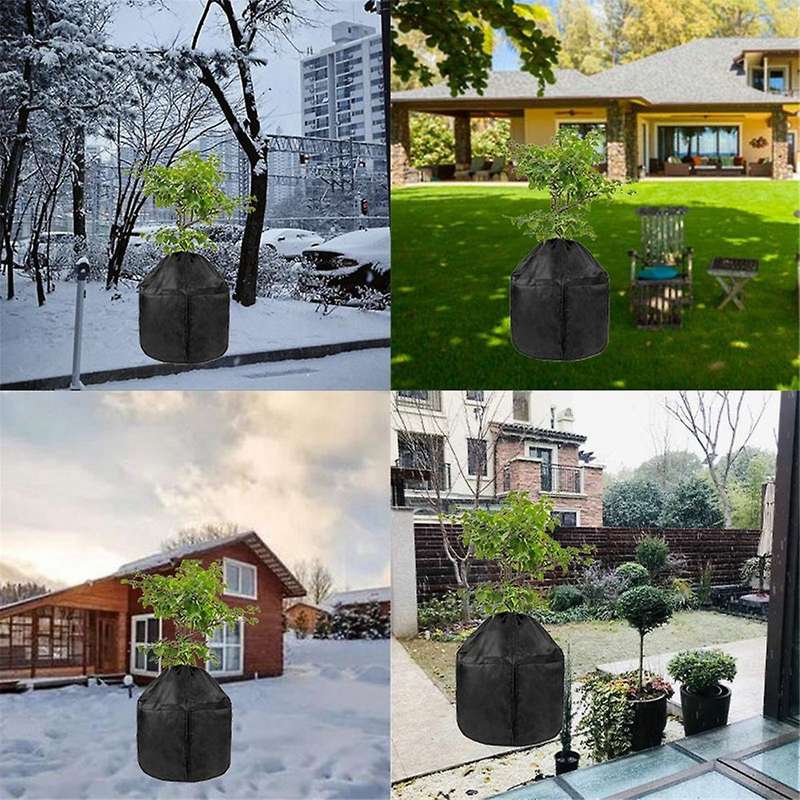 20X18 Inch Winter Outdoor Antifreeze Plant Protection Cover with Drawstring Flowerpot Plant Antifree