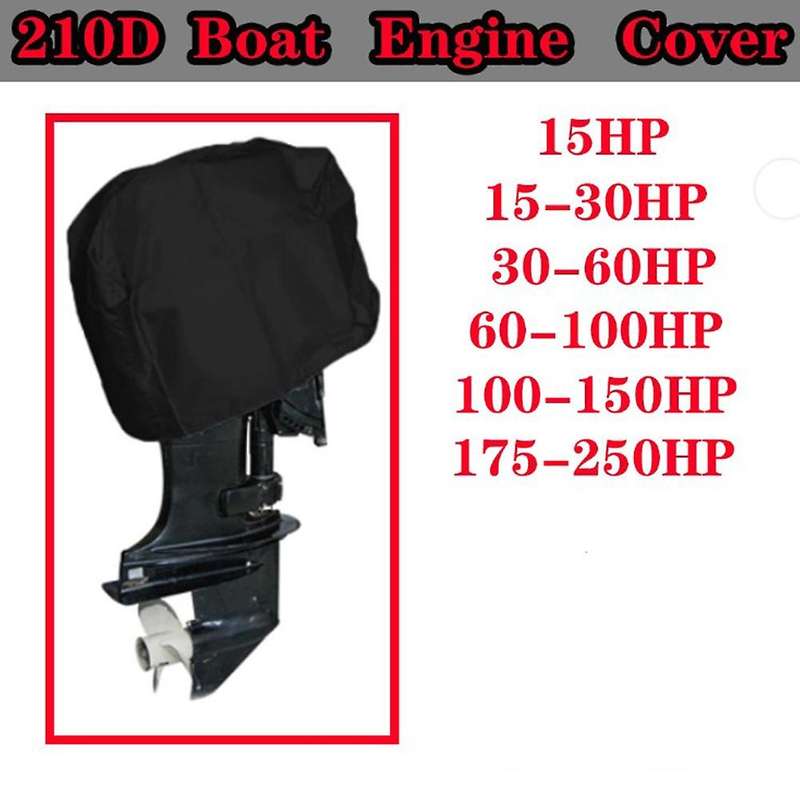 210d 15-30hp Yacht Half Outboard Motor Engine Boat Cover Anti Uv Cover Engine Protection Cover