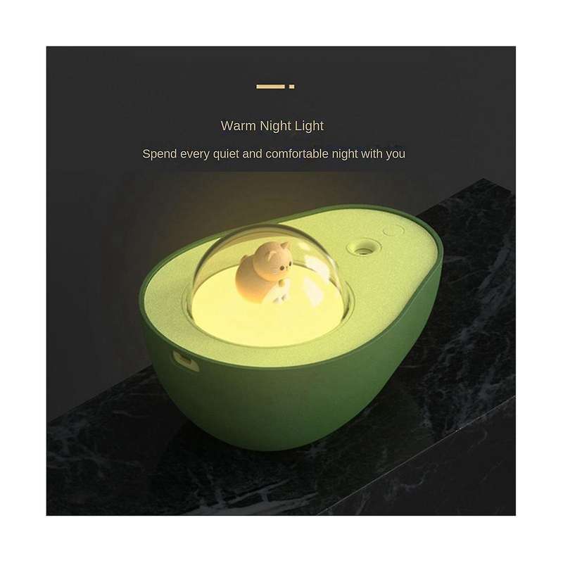 210ml Avocado Air Purification Humidifie Rechargeable Aromatherapy Essential Oil Diffuser with Atmos