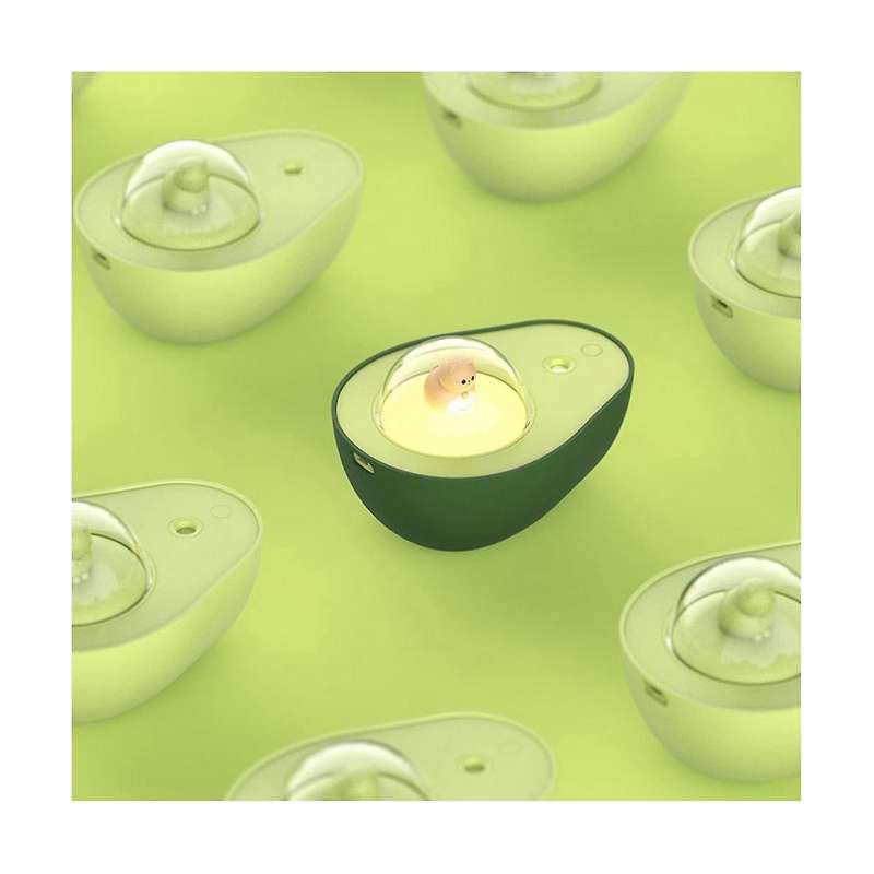 210ml Avocado Air Purification Humidifie Rechargeable Aromatherapy Essential Oil Diffuser with Atmos