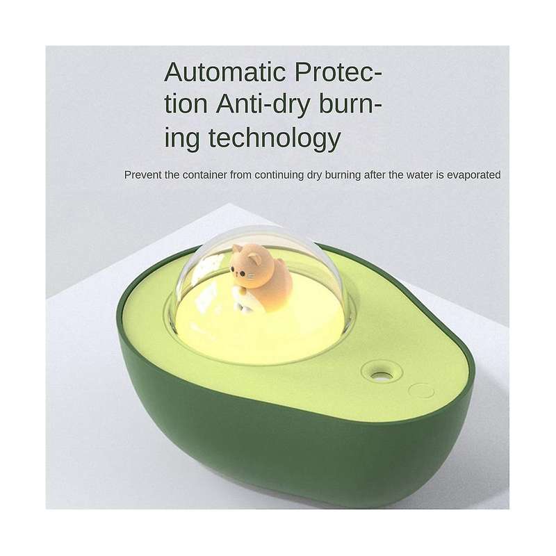 210ml Avocado Air Purification Humidifie Rechargeable Aromatherapy Essential Oil Diffuser with Atmos