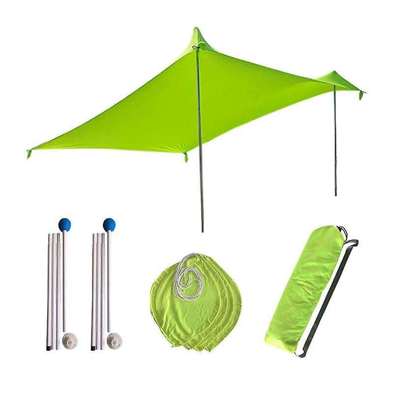 210x210Cm Outdoor Beach Canopy Shade Tent Camping Cool Sunscreen Uv Canopy Portable Camping Fishing