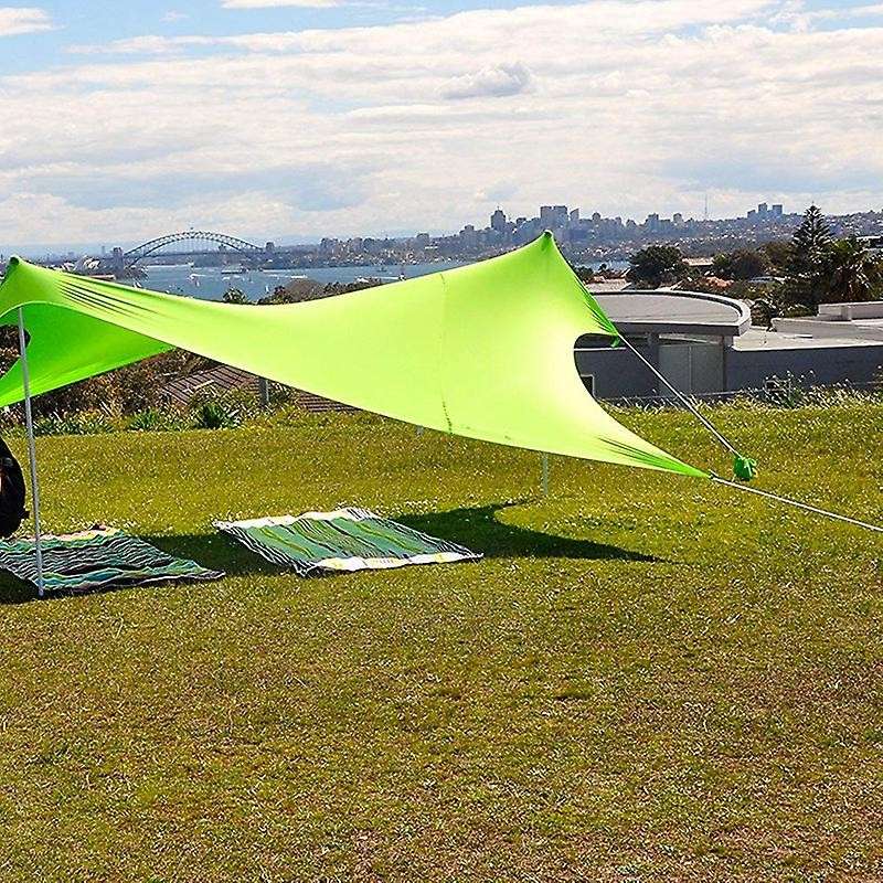 210x210Cm Outdoor Beach Canopy Shade Tent Camping Cool Sunscreen Uv Canopy Portable Camping Fishing