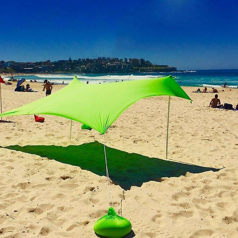 210x210Cm Outdoor Beach Canopy Shade Tent Camping Cool Sunscreen Uv Canopy Portable Camping Fishing