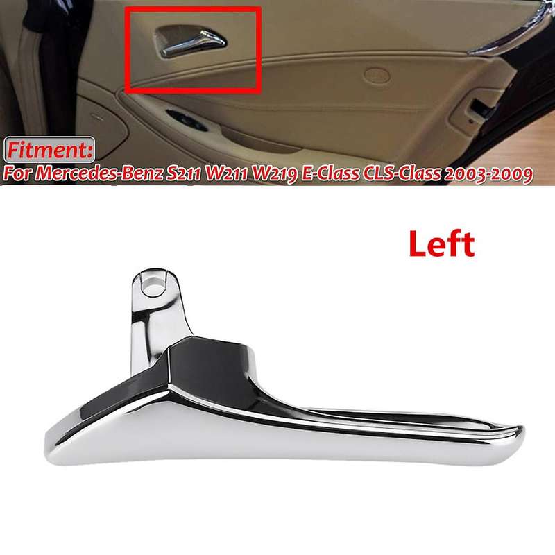 2117660124 Door Inner Handle Cover for S211 W211 W219 2003-2009 Chrome Left