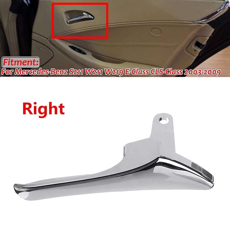 2117660224 Door Inner Handle Cover for S211 W211 W219 2003-2009 Chrome Right
