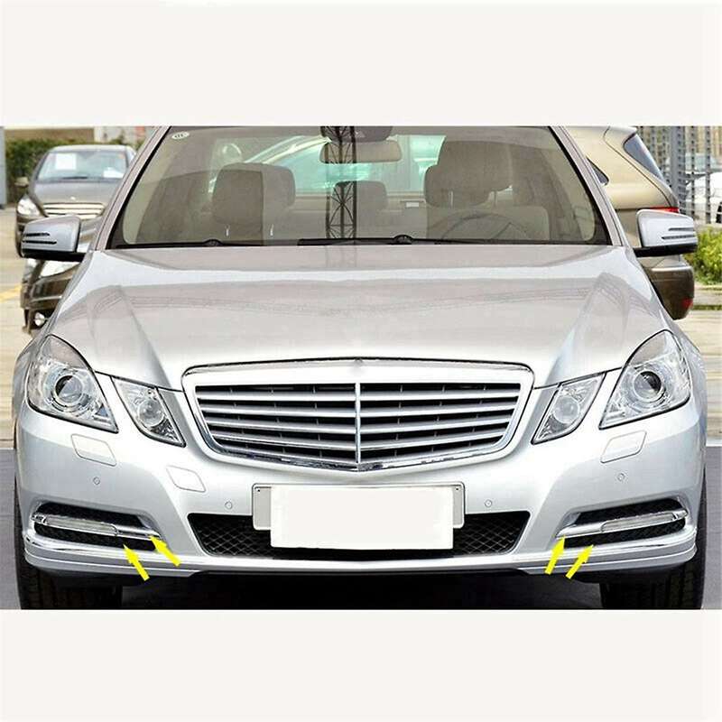 2128851723 2128851823 2128851774 2128851874 Fog Lamp Grille Cover + Decorative Strip Car for - E-cla