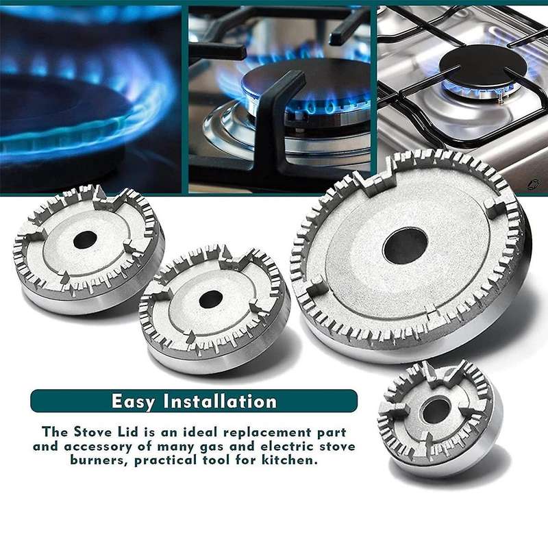 Cooker Hat Set Stove Lid Upgraded, Oven Gas Hob Crown Cap, Gas Cap Fits Most Gas Stove Burners