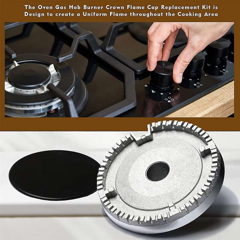 Cooker Hat Set Stove Lid Upgraded, Oven Gas Hob Crown Cap, Gas Cap Fits Most Gas Stove Burners