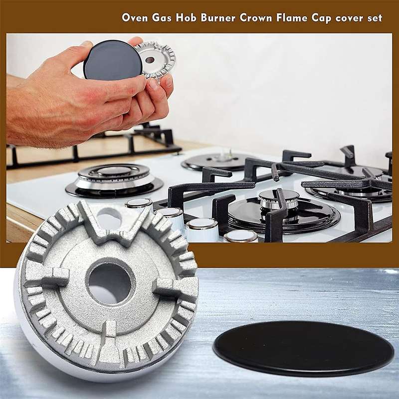 Cooker Hat Set Stove Lid Upgraded, Oven Gas Hob Crown Cap, Gas Cap Fits Most Gas Stove Burners