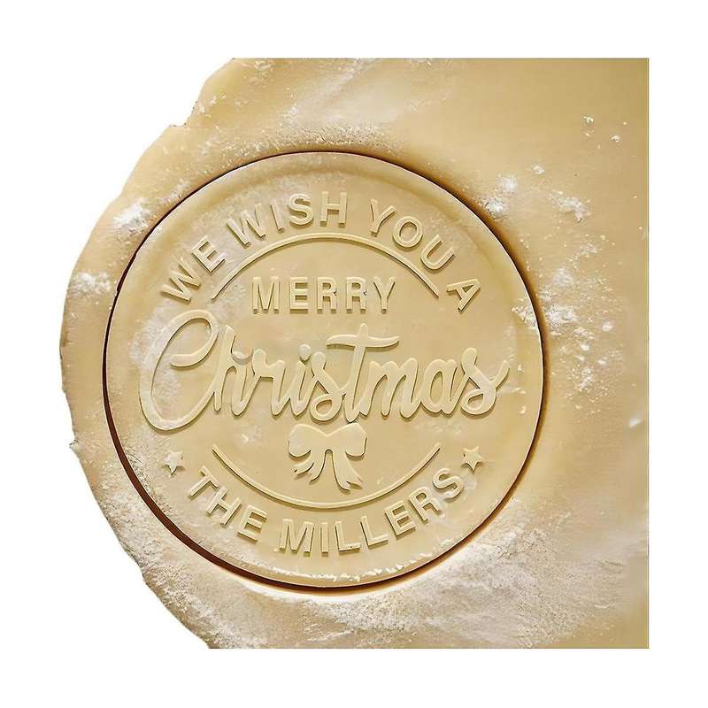 Cookie Stamp with Your Family Name 3d Raised Design for Baking Cookie Stamps Suitable