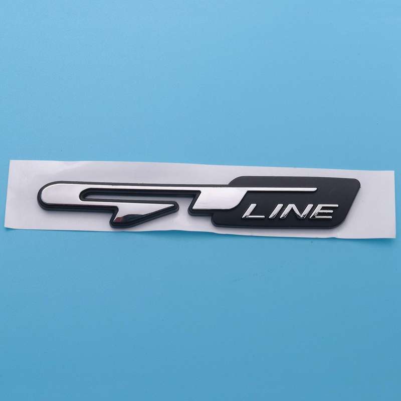 Cool 3D Car Style Sticker Gt Line Letters Sticker Compatible Rear Trunk Fender Car Doors Stickers Gt