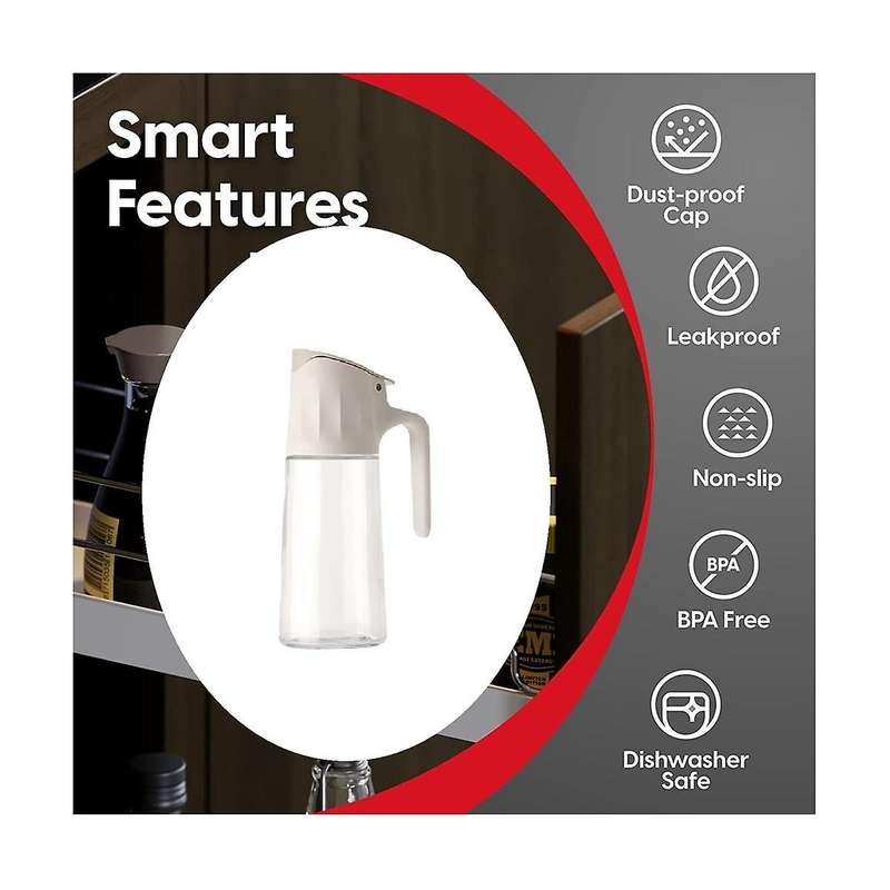 Cooking Oil Dispenser Bottles for Kitchen - Oil, Dressing & Coffee Syrup