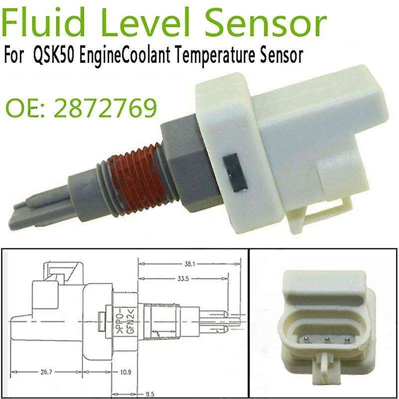 Coolant Fluid Level Sensor 2872769 2872768 4928568 for Qsk50 Engine Coolant Temperature Sensor