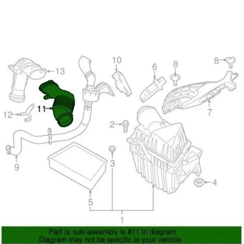 Coolant Pipe Engine Air Intake Hose LR024307 for Evoque Sport