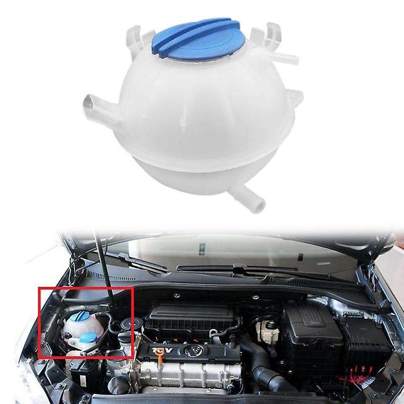 Coolant Reservoir Expansion Tank with Cap for Mk5 Golf Mk6 for Cc A3 1k0121407a