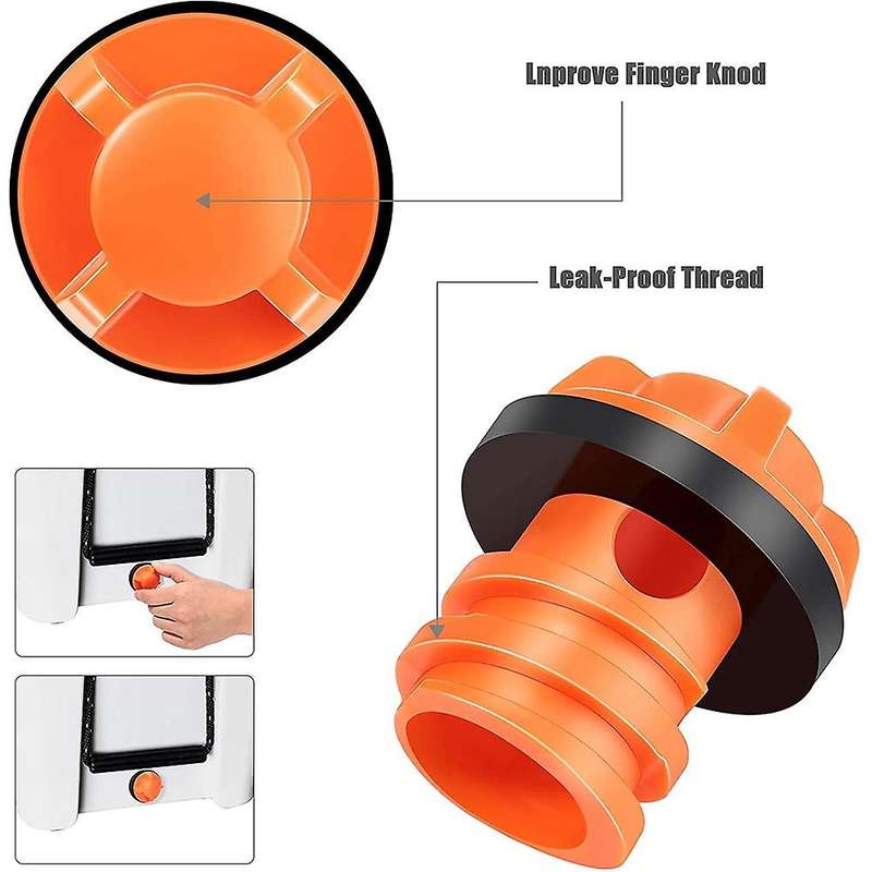 Cooler Drain Plugs Replacement Compatible with Most Rotomolded Coolers,Small Drain Plugs with Leak-P