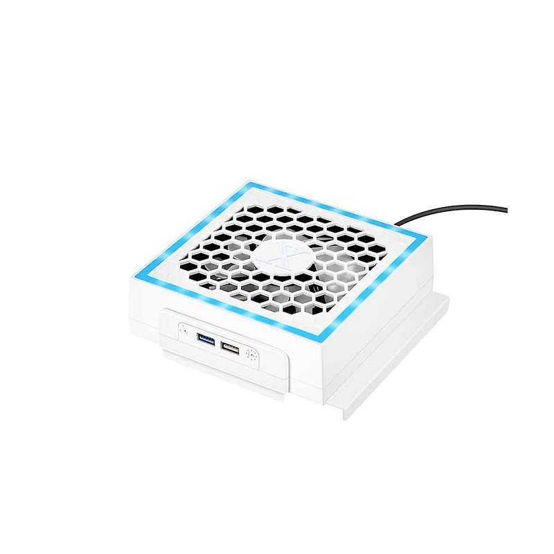 Cooling Fan Base with Rgb Atmosphere Colorful Light Led Game Cooler Stand Bracket For