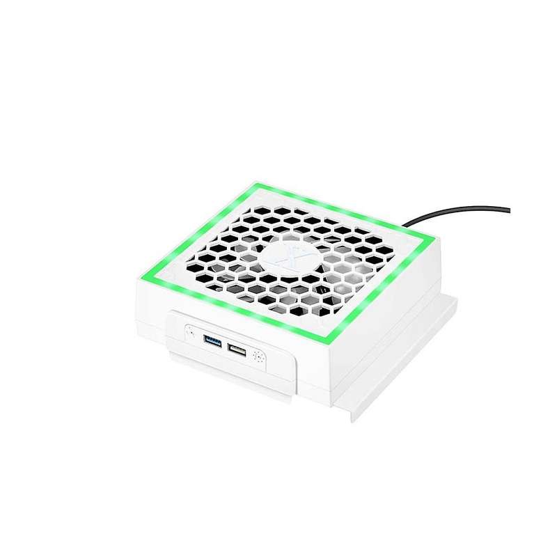 Cooling Fan Base with Rgb Atmosphere Colorful Light Led Game Cooler Stand Bracket For