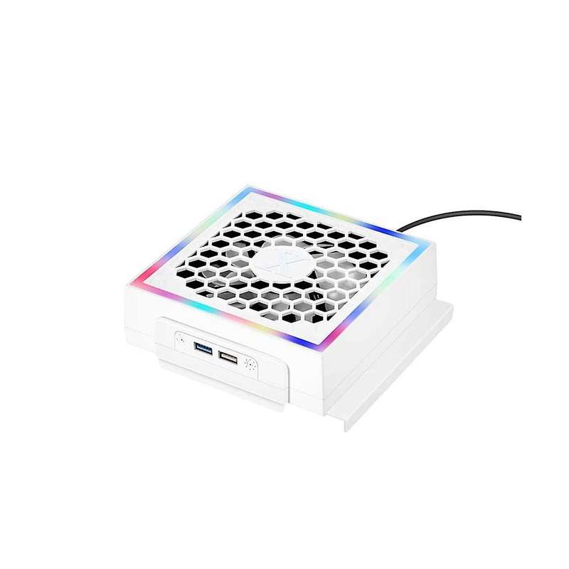 Cooling Fan Base with Rgb Atmosphere Colorful Light Led Game Cooler Stand Bracket For
