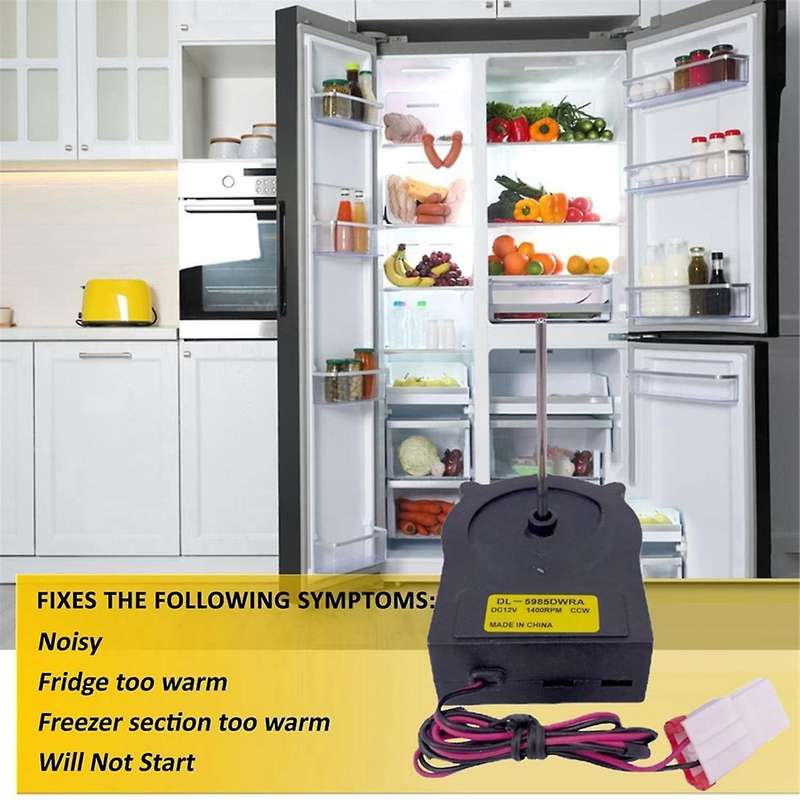 Cooling Fan Motor for Refrigerator DL-5985DWRA DV12V 1400RPM Fridge Radiator Freezer Parts