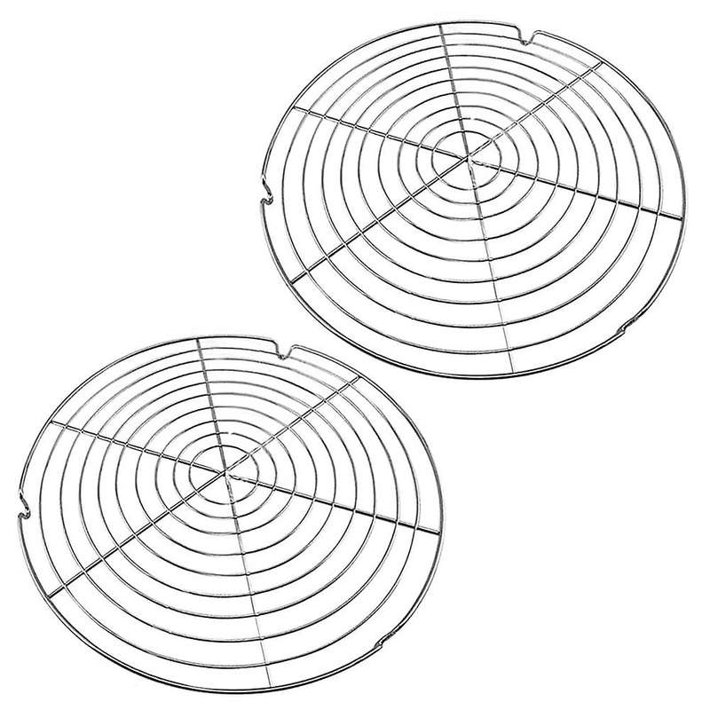 Cooling Rack, 2 Pieces Round Cake Rack 30.5 CM, Rust Protection Metal Cake Cooler, Cake Rack for Eve