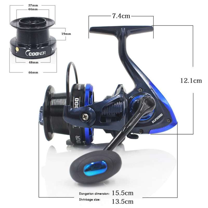 COONOR Metal Fishing Reel Spinning Wheel 10Kg High Speed 4.7:1 Carp Saltwater Fishing Lure Reel Fish