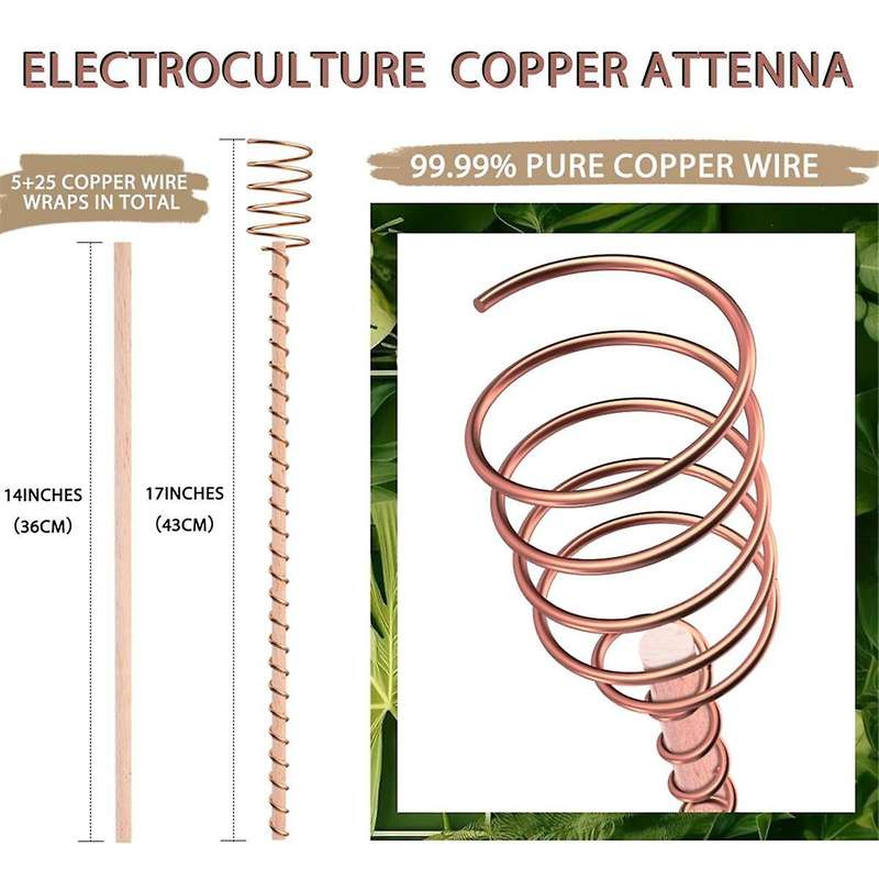 Copper Wire Coil for Electric Plant Staking and Horticulture Nursery Planting - 348.7g