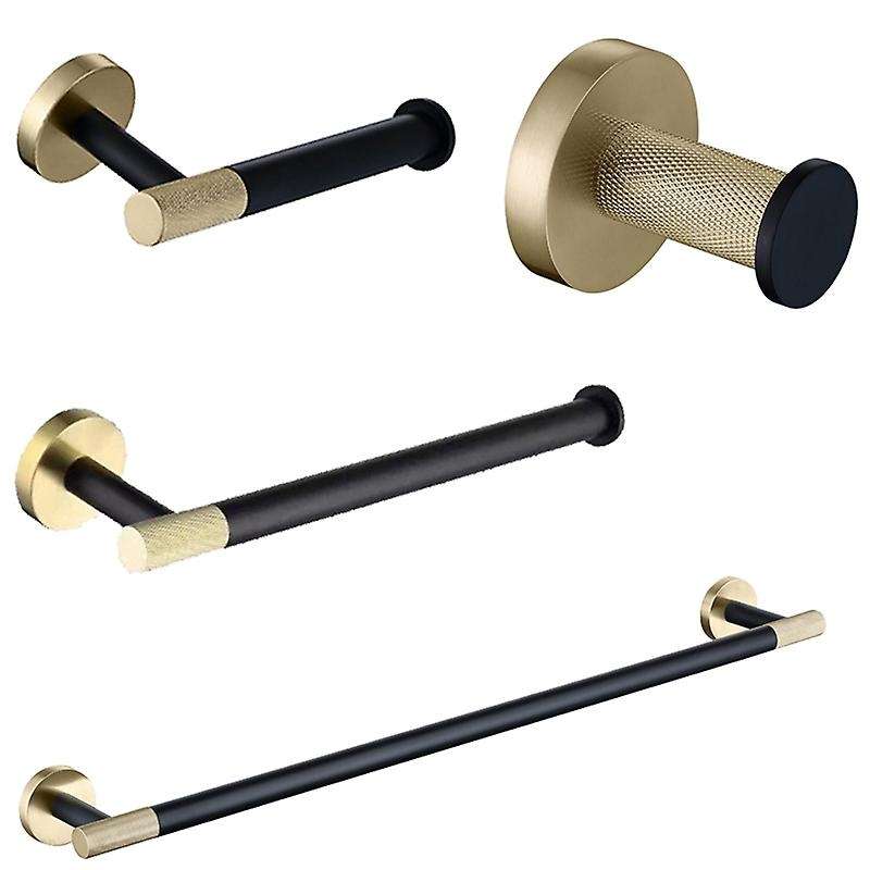 Copper Stainless Steel Round Wall Mounted Hand Towel Bar Toilet Paper Holder Robe Towel Hooks Bathro