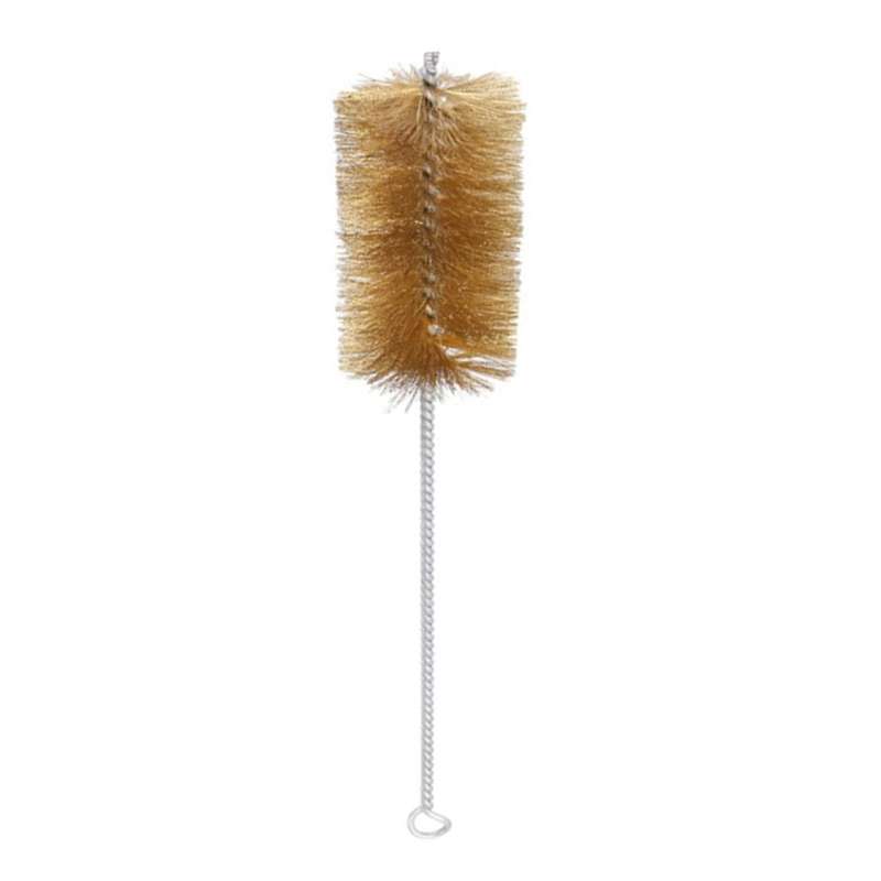 Copper Wire Pipe Chimney Cleaning Brush Long Handle Copper Wire Brush Rust Brush Polishing Pipe Bru