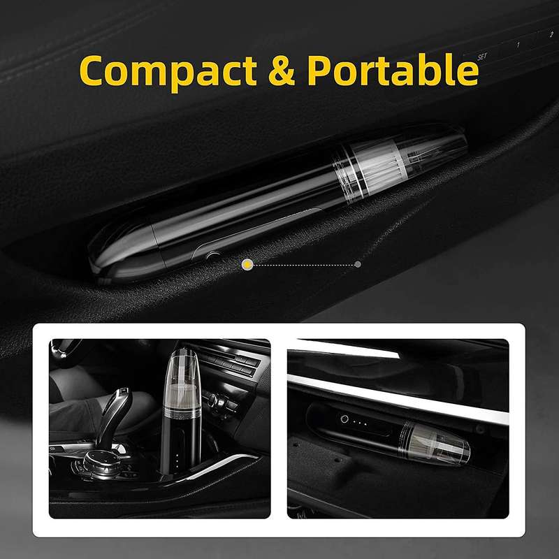 Cordless Car Vacuum Cleaner 6500Pa Rechargeable Portable Handheld Cordless Auto Vacuum Cleaner for C