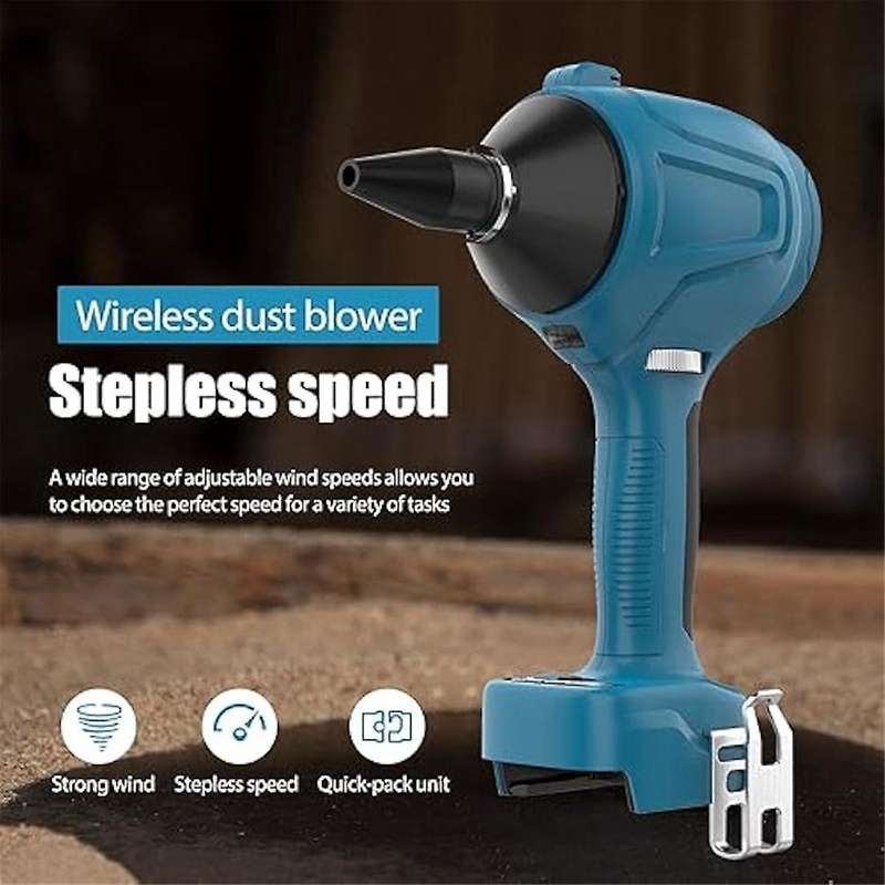 Cordless Air Duster for 18v Battery, 40000rpm Compressed Air Duster for Garages/sawmill Room/worksho