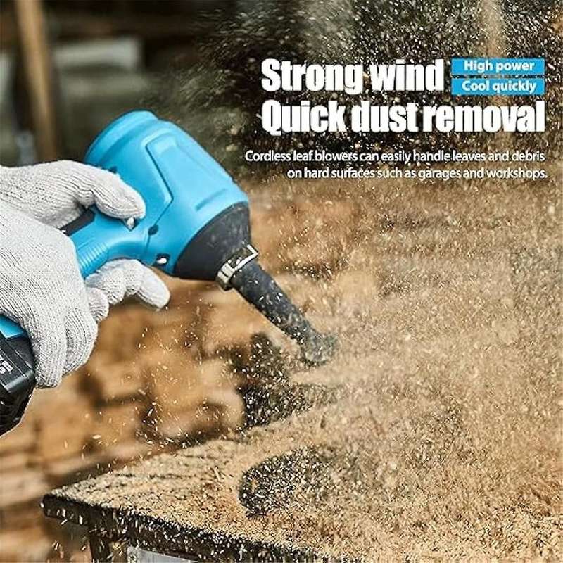 Cordless Air Duster for 18v Battery, 40000rpm Compressed Air Duster for Garages/sawmill Room/worksho