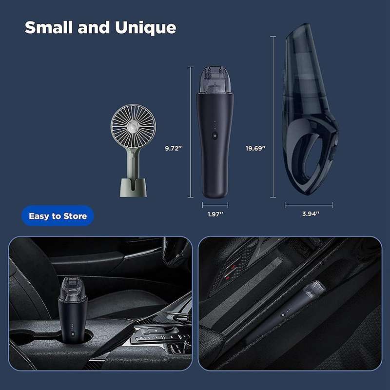 Cordless Car Vacuum Cleaner with High Power,Portable and Mini Size,Rechargeable Battery with 6000Pa