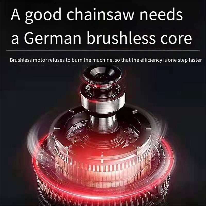 Cordless Electric Chainsaw Upgrade Brushless Motor Replacement for Chain Saw Single Handed Saw