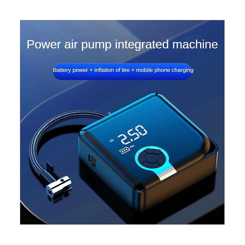 Cordless Car Air Pump Car Air Compressor 5000mah Electric Wireless Tire Inflator Pump for Motorcycle