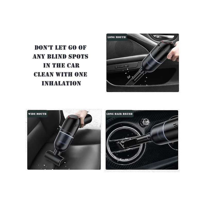 Cordless Wireless Car Vacuum Cleaner, Rechargeable Car Vacuum with Dc 7.4v, 120w Vacuum Motor