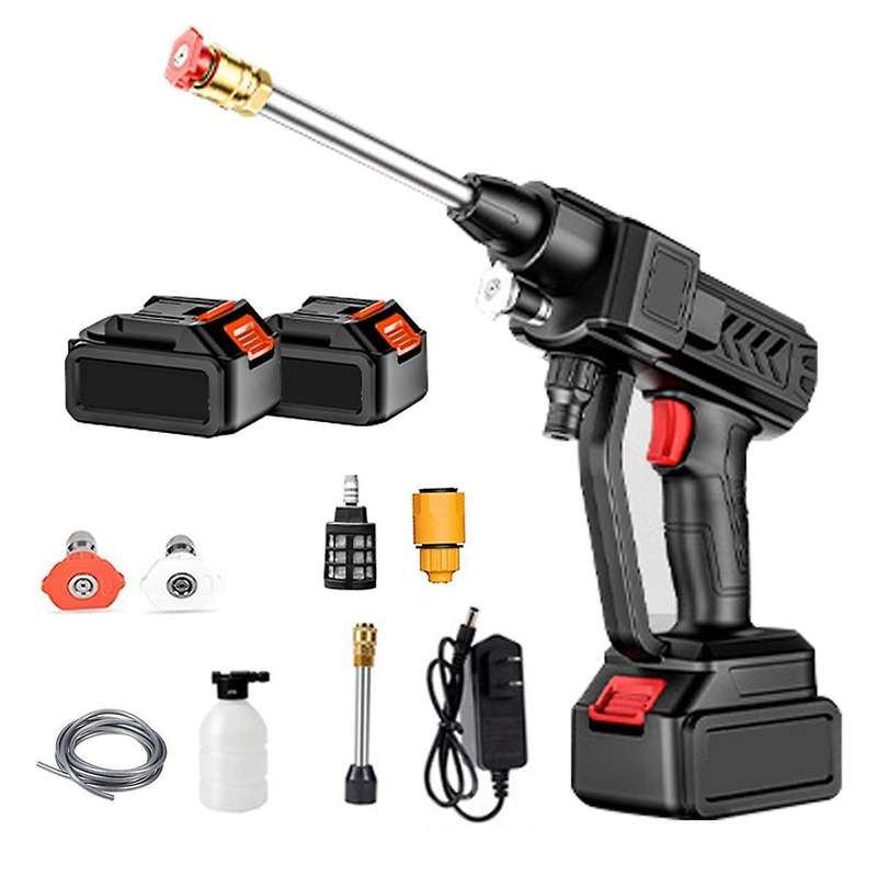 Cordless High Pressure Water Machine 21V 8000mAh 300W 60BAR Car Washer Tool Household Portable EU Pl
