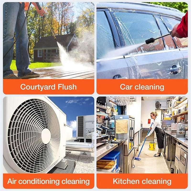 Cordless High Pressure Water Machine 21V 8000mAh 300W 60BAR Car Washer Tool Household Portable EU Pl