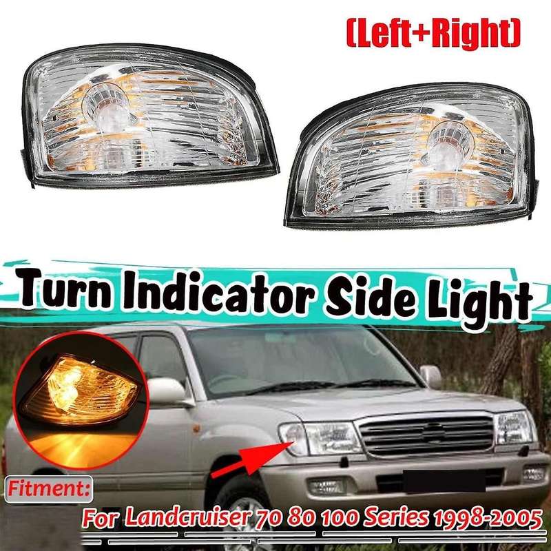 Corner Turn Light Signal Lamp Led Side Marker Indicator Blinker for Land Cruiser 70 80 100 Series 19