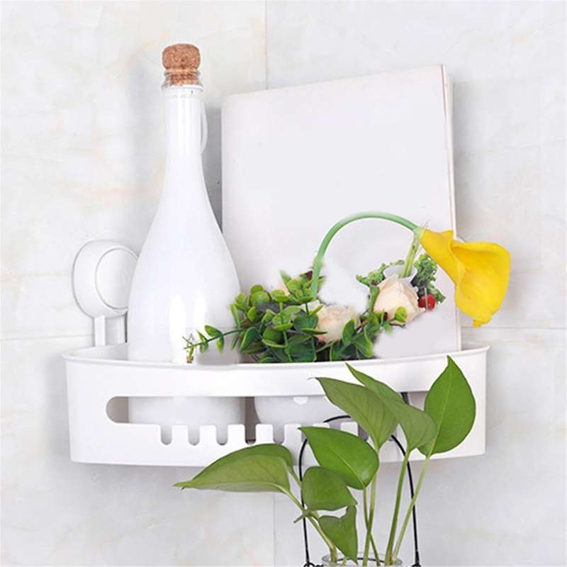 Corner Shower Suction Cups,Heavy Duty Corner Shower Shelf, Basket Wall Mounted Shower Storage for Sh