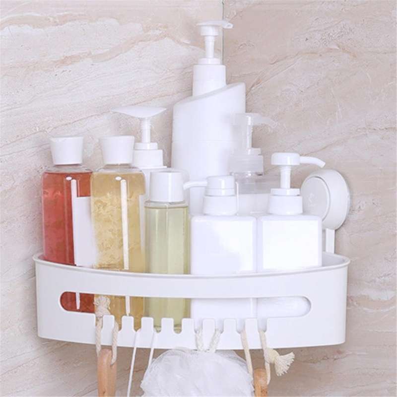 Corner Shower Suction Cups,Heavy Duty Corner Shower Shelf, Basket Wall Mounted Shower Storage for Sh