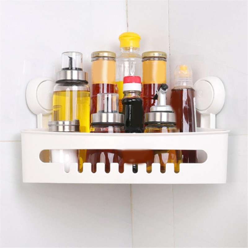 Corner Shower Suction Cups,Heavy Duty Corner Shower Shelf, Basket Wall Mounted Shower Storage for Sh