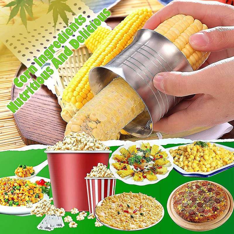 Corn Peeler 304 Stainless Steel Corn Threshing Machine Double Saw Head Corn Shaving Machine Threshin