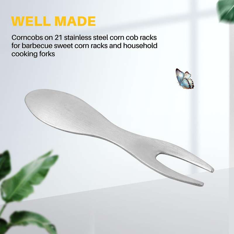 Corn Holders Set of 21 Stainless Steel Corn on the Cob Skewers for BBQ Sweetcorn Holders Home Cookin