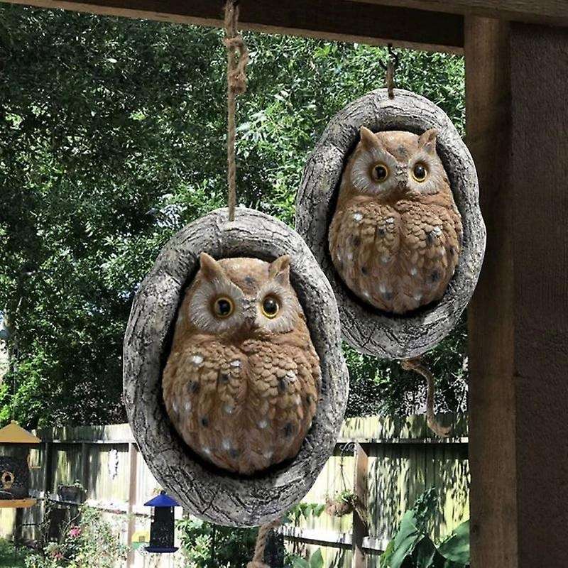 Cow Pendant Ornaments Home Garden Decoration Outdoor Ornament-Owl