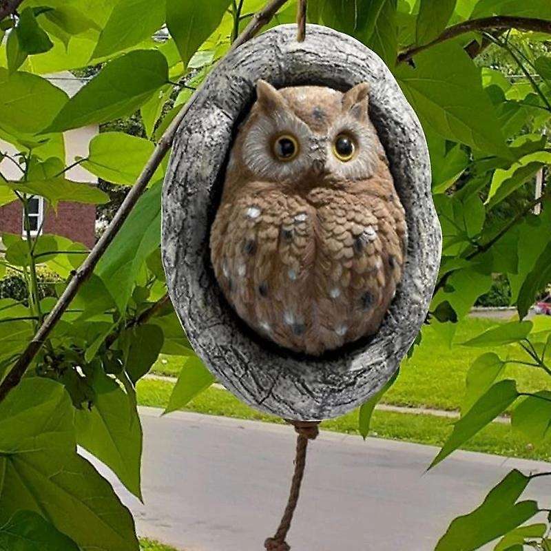 Cow Pendant Ornaments Home Garden Decoration Outdoor Ornament-Owl