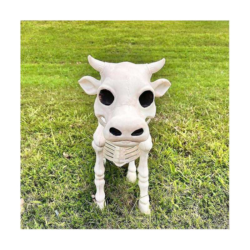 Cow Skeleton Halloween Decoration, Halloween Cow Skeleton, Cow Skull Halloween Haunted Skeleton, Hal