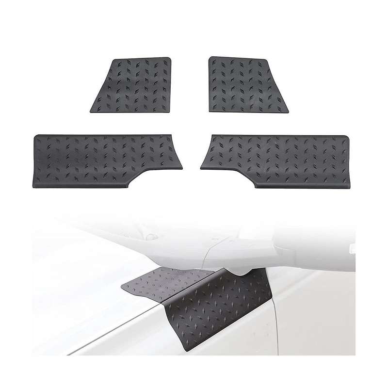 Cowl Body Armor for 2021 2022 2023 2/4 Doors, Side Corner Guard Trim Cover Accessories, Black
